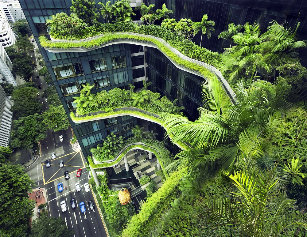 Các mảng xanh sẽ được bao phủ tại The Canopy được lấy cảm hứng từ các tòa căn hộ cao cấp tại Singapore